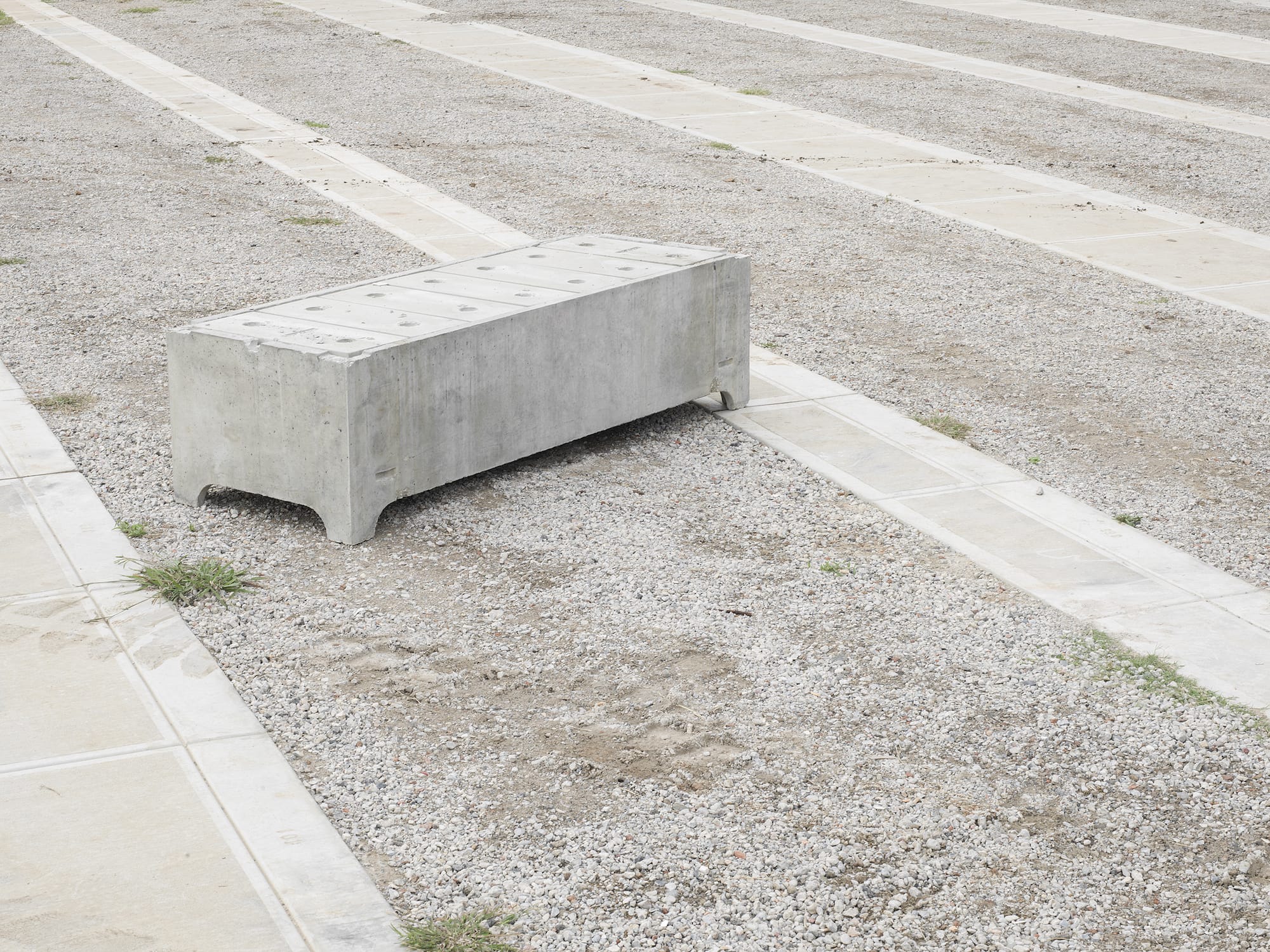 Prefabricated concrete grave liners ready for burial, Sydney. Vault, Izabela Pluta, 2018.